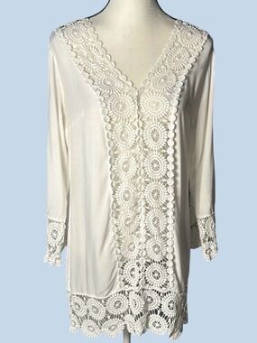 Womens White Swim Cover (Size M)